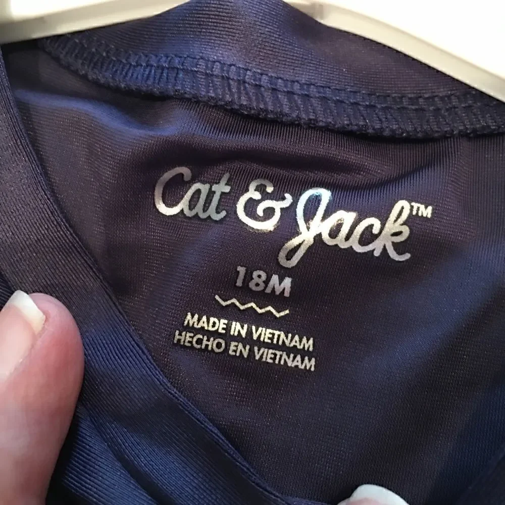 NWT Cat & Jack 12M  girls swimming suit Unicorn